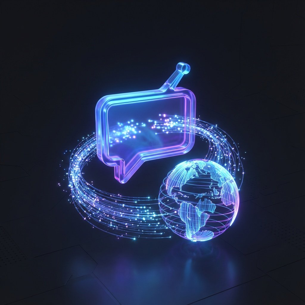 Chatsonic Real-Time Data with Globe and Chat Bubble