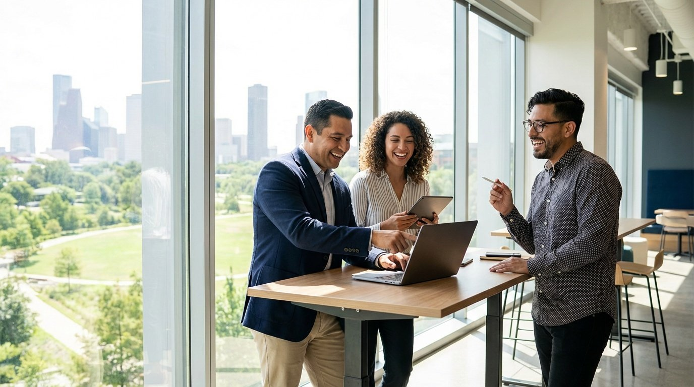 Diverse Houston Team Collaboration